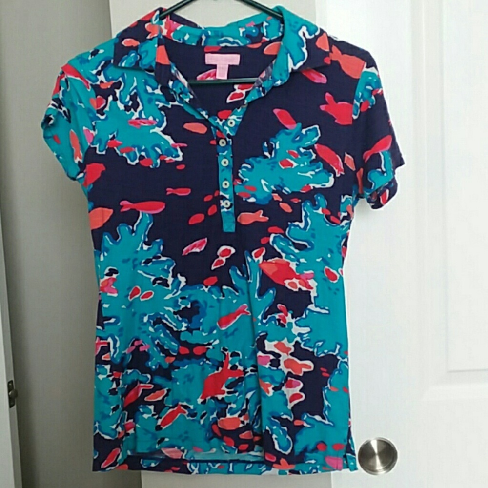 Lilly Pulitzer Printed Polo